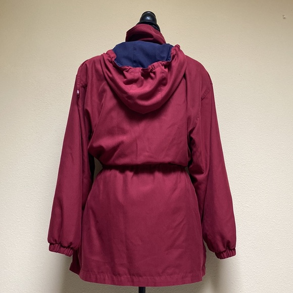 Aeros By Kristen Blake Burgundy Coat w/ Removanble Hood & Inner Liner Size S - Picture 6 of 12